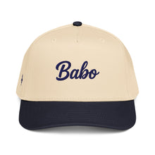 Load image into Gallery viewer, Babo Mid-Profile Baseball Cap - Navy Embroidery | Ljiljan