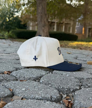 Load image into Gallery viewer, Babo Mid-Profile Baseball Cap - Navy Embroidery | Ljiljan