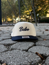 Load image into Gallery viewer, Babo Mid-Profile Baseball Cap - Navy Embroidery | Ljiljan