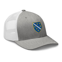 Load image into Gallery viewer, Flag of BiH (1992–1998) Trucker Cap Embroidery | Ljiljan