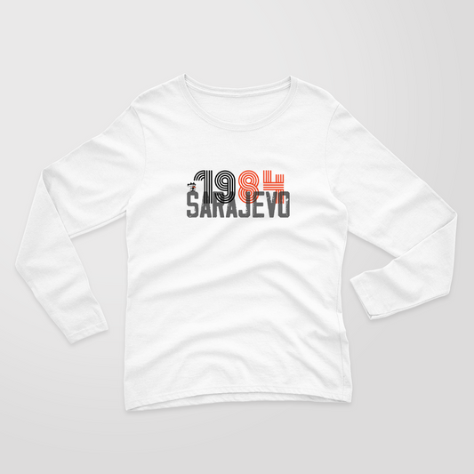 1984 Ed.2 - Ladies Long Sleeve Core Cotton Tee