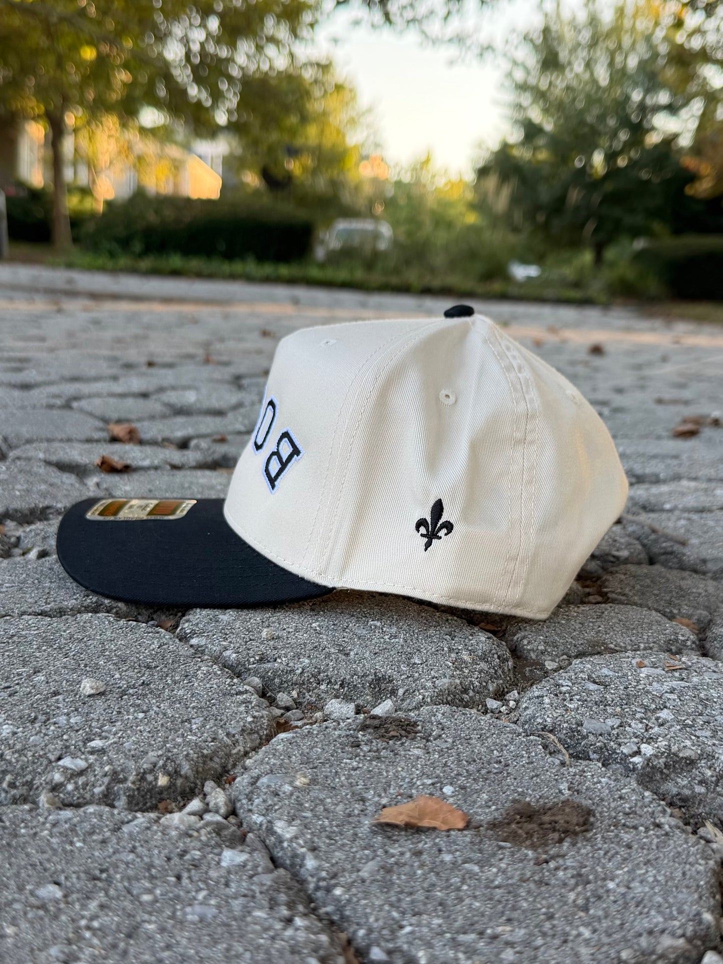 Bosna Upside Down 5 Panel Cap Black Embroidery | Ljiljan