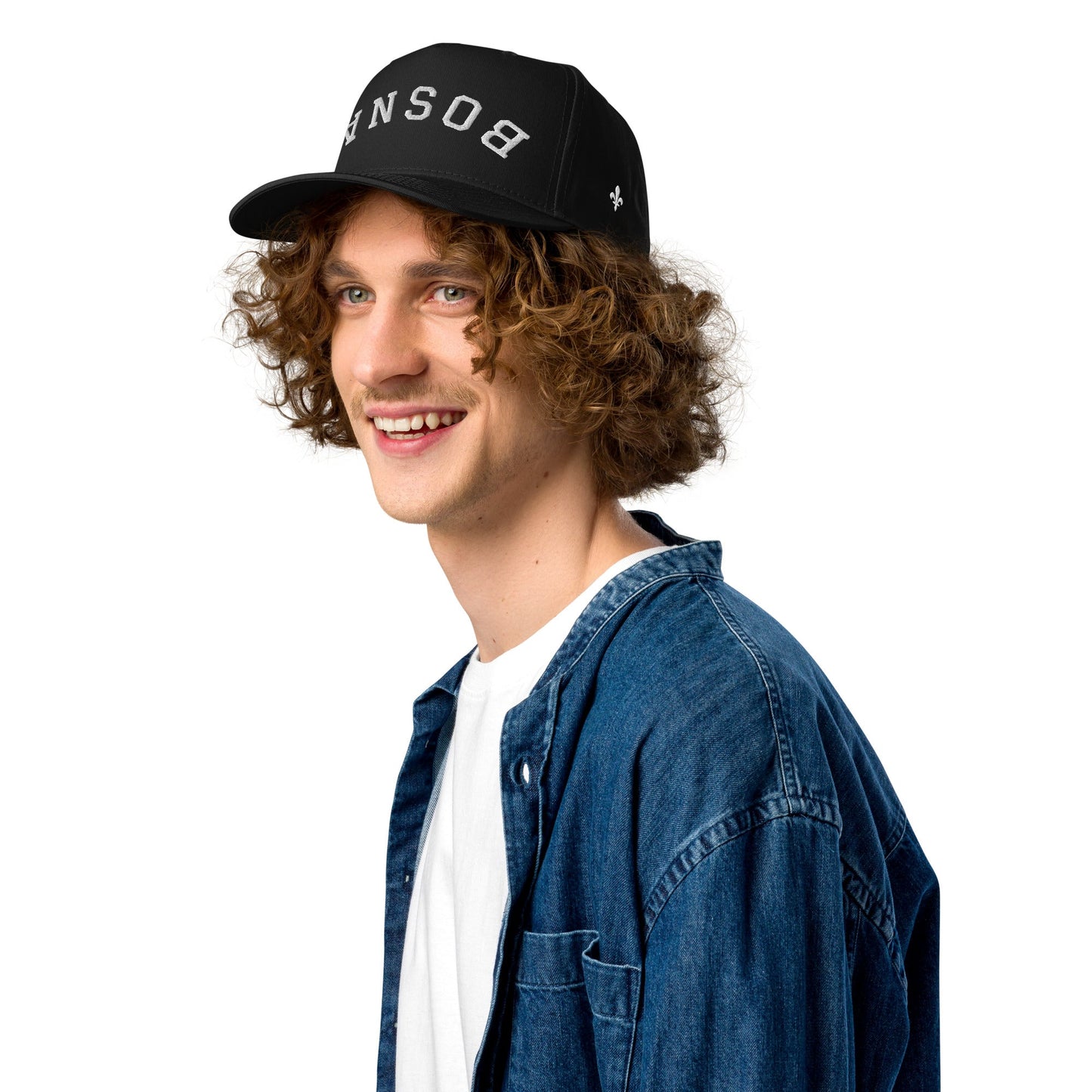 Upside Down Bosna 5 Panel Cap White Embroidery | Ljiljan