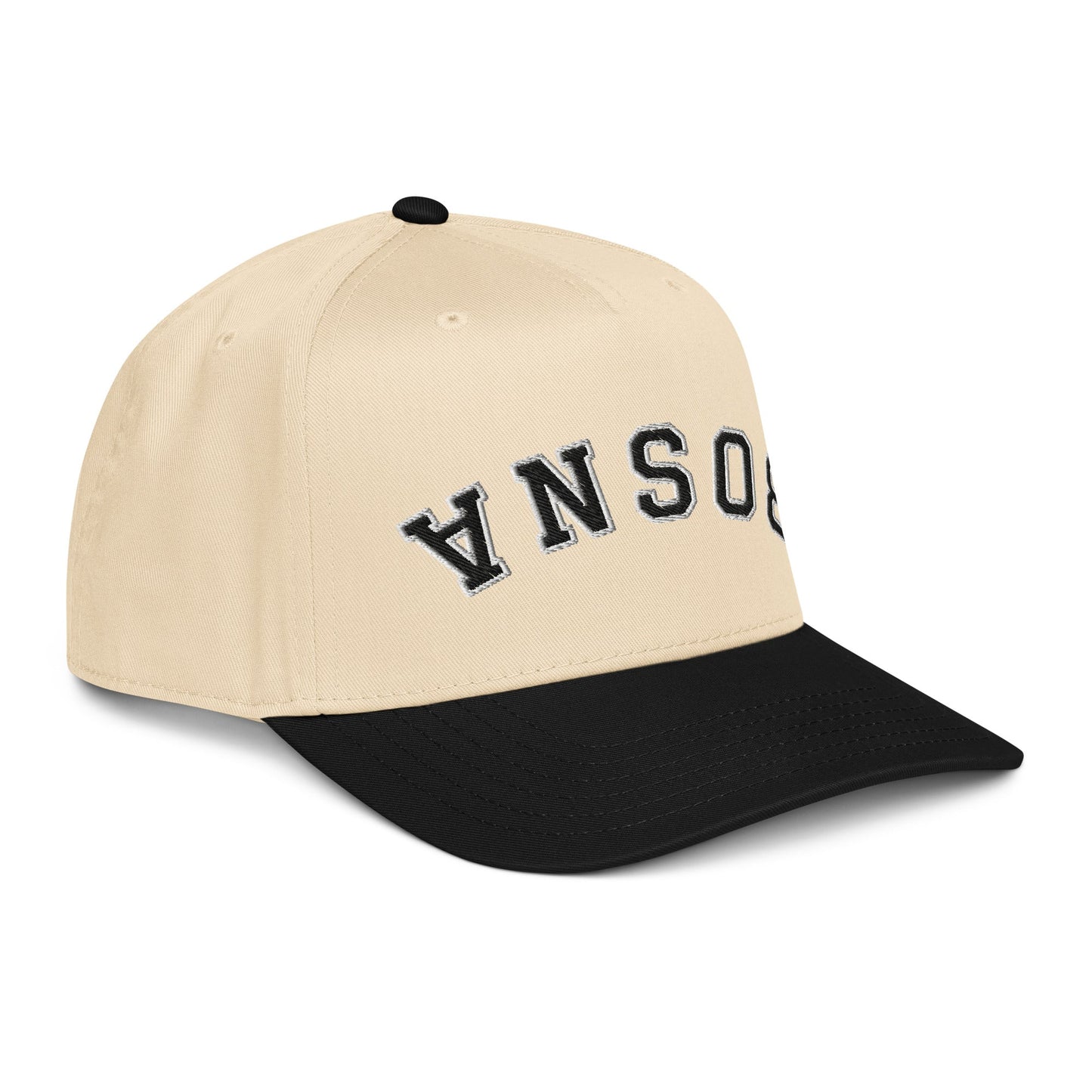 Bosna Upside Down 5 Panel Cap Black Embroidery | Ljiljan
