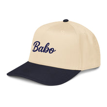 Load image into Gallery viewer, Babo Mid-Profile Baseball Cap - Navy Embroidery | Ljiljan
