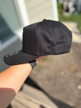 Load image into Gallery viewer, BH v2 5 Panel Cap Black Embroidery | Ljiljan

