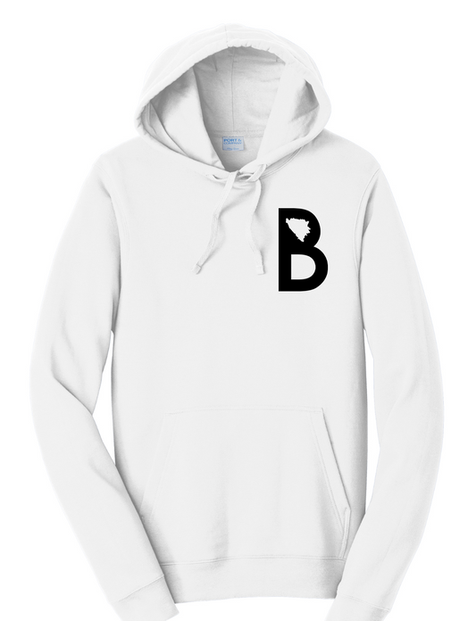 BiH Letter - Chest - Men's - Pullover Hooded Sweatshirt