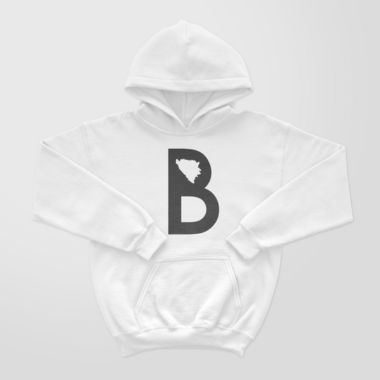 BiH Letter - YOUTH - Pullover Hooded Sweatshirt