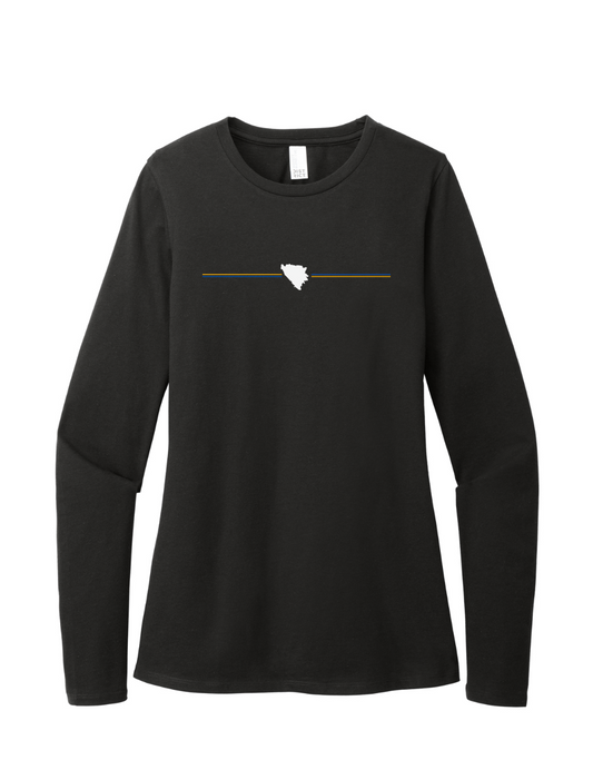 Country - Ladies Long Sleeve Core Cotton Tee