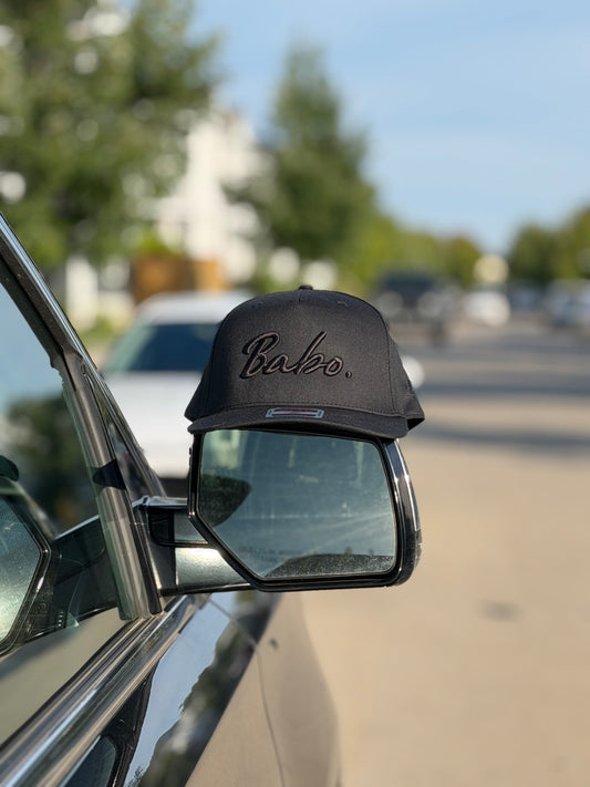 Babo v2 5 Panel Cap Black Embroidery | Ljiljan