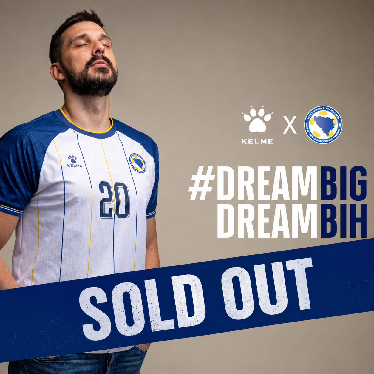 BOSNIA & HERZEGOVINA 2026 WORLD CUP - AWAY - PLAYER VERSION JERSEY