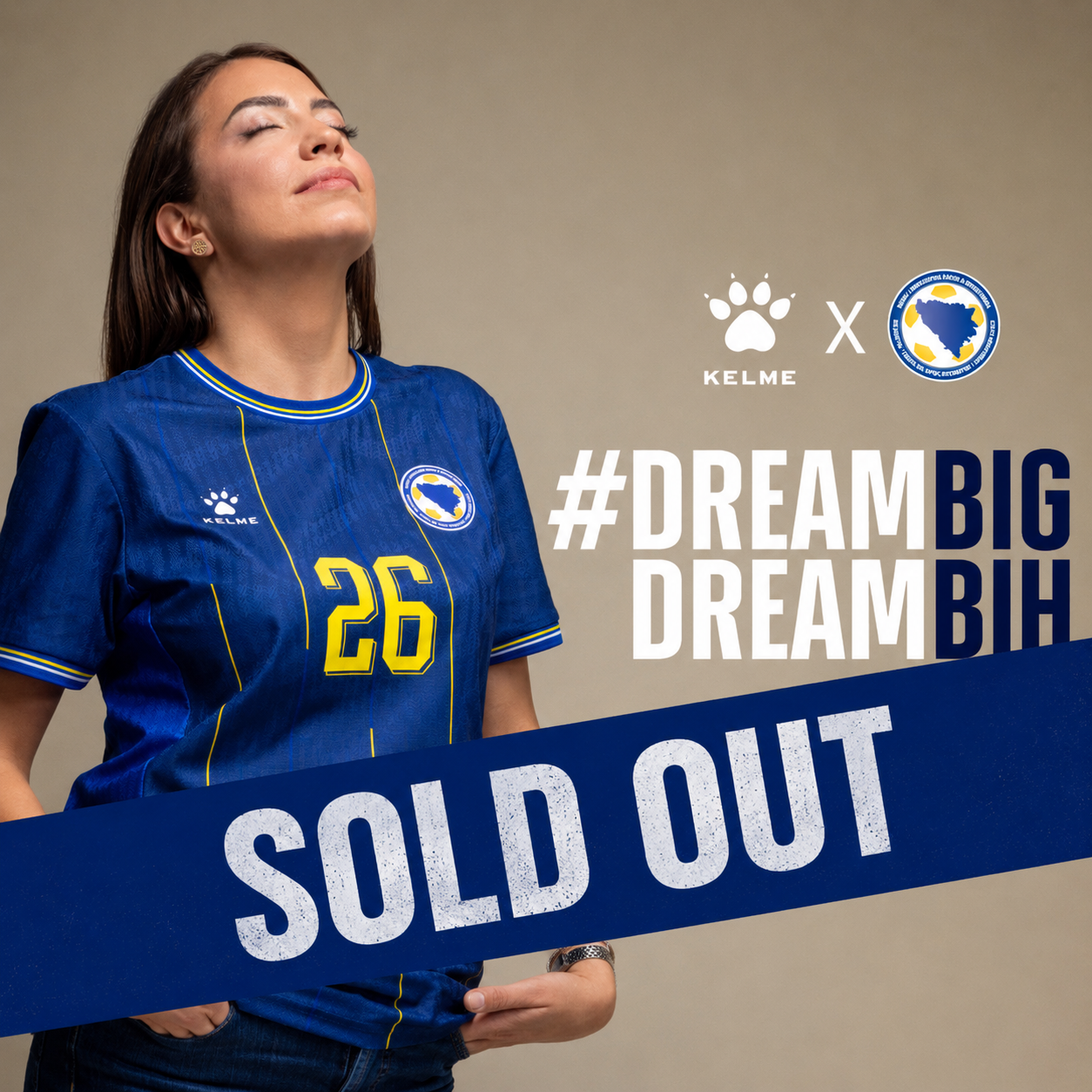 BOSNIA & HERZEGOVINA 2026 WORLD CUP - HOME - PLAYER VERSION JERSEY
