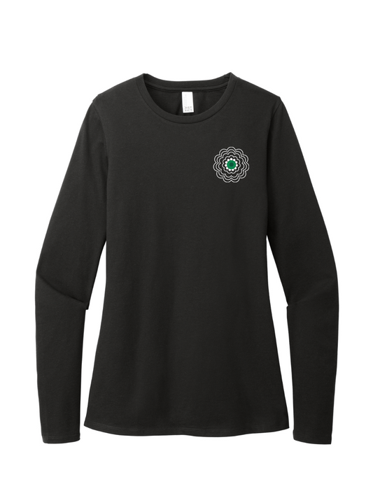 Srebrenica Flower - Ladies Long Sleeve Core Cotton Tee