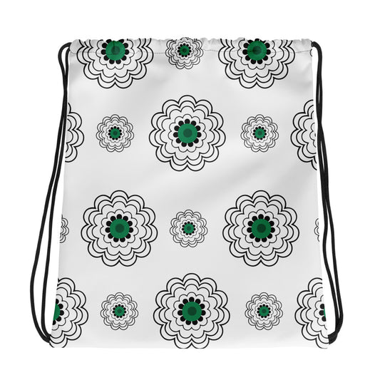 Srebrenica Flower Drawstring bag