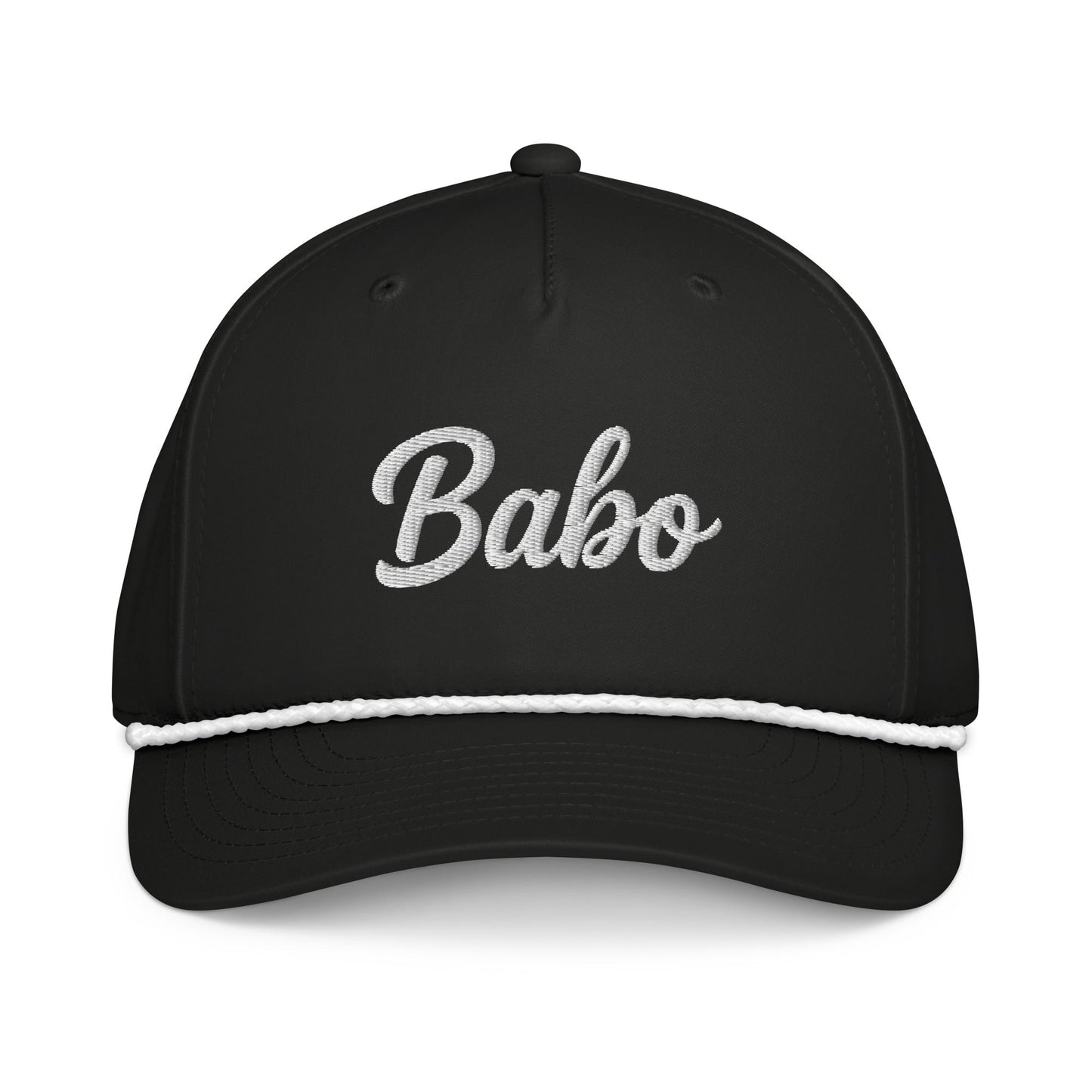 Babo Classic Rope Cap Embroirday | Ljiljan (Black & Kelly)