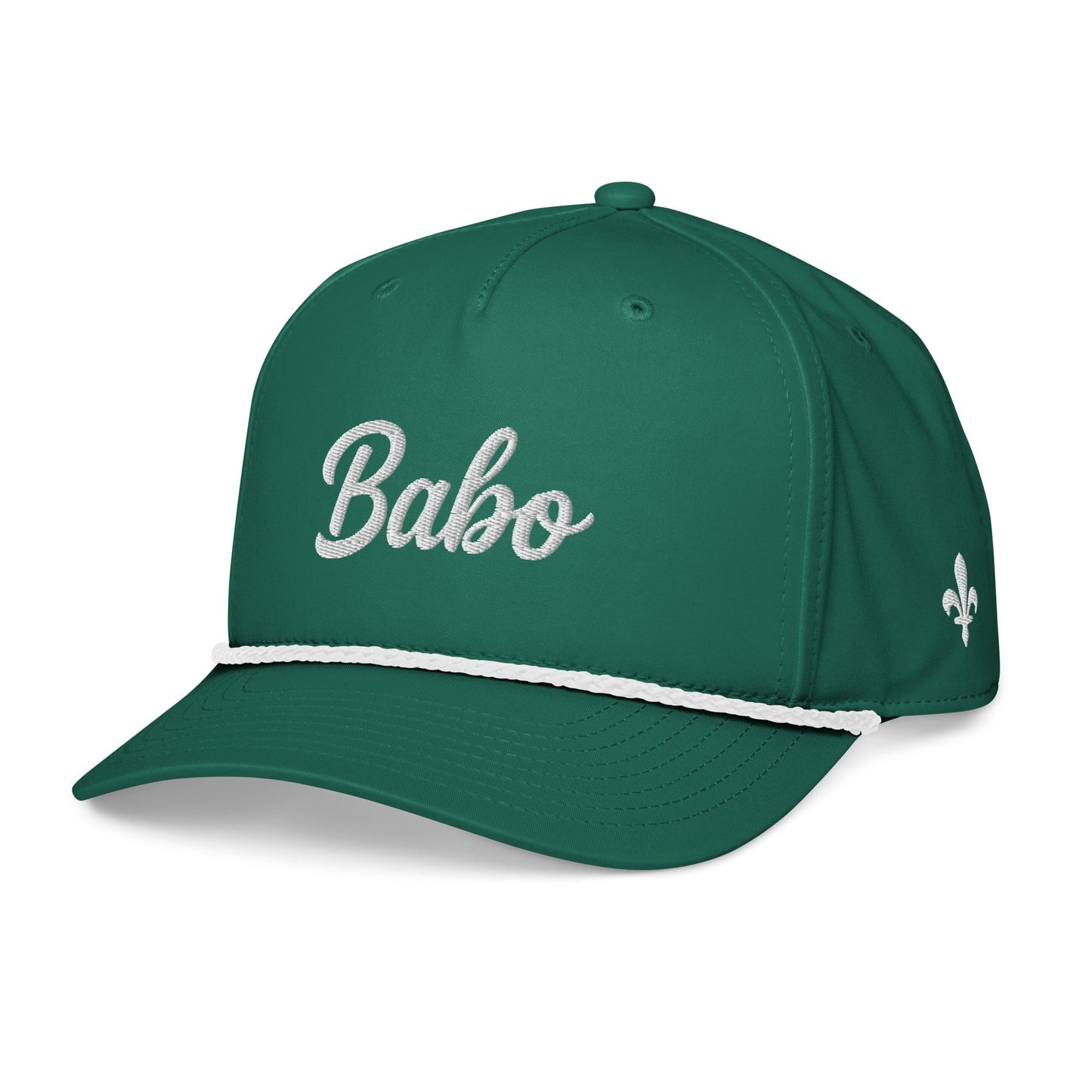 Babo Classic Rope Cap Embroirday | Ljiljan (Black & Kelly)