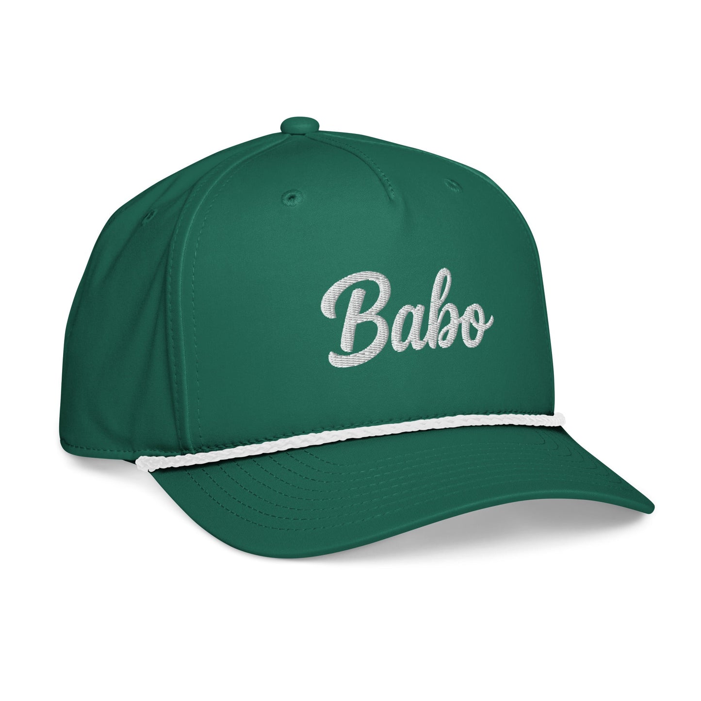 Babo Classic Rope Cap Embroirday | Ljiljan (Black & Kelly)