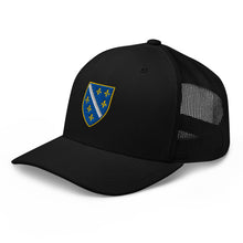 Load image into Gallery viewer, Flag of BiH (1992–1998) Trucker Cap Embroidery | Ljiljan
