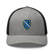 Load image into Gallery viewer, Flag of BiH (1992–1998) Trucker Cap Embroidery | Ljiljan
