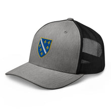 Load image into Gallery viewer, Flag of BiH (1992–1998) Trucker Cap Embroidery | Ljiljan
