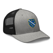 Load image into Gallery viewer, Flag of BiH (1992–1998) Trucker Cap Embroidery | Ljiljan

