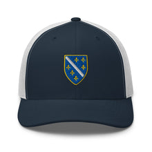 Load image into Gallery viewer, Flag of BiH (1992–1998) Trucker Cap Embroidery | Ljiljan
