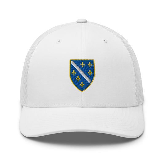 Flag of BiH (1992–1998) Trucker Cap Embroidery | Ljiljan